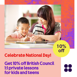 British Council 1:1 National Day promo
