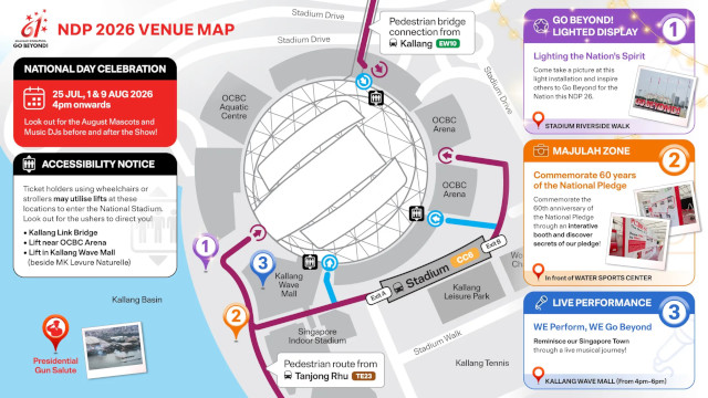 NDP 2026 activities around the National Stadium