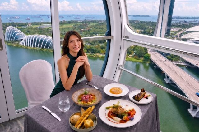 165 Sky Dining by Singapore Flyer Solo Dining Experience