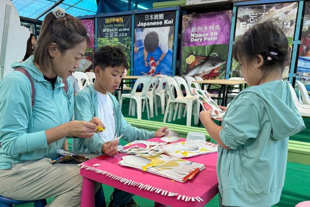 Children Colouring Activity by Singapore Food Agency Mandai