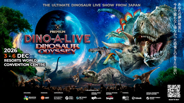 DINO-A-LIVE’s Dinosaur Odyssey – World’s Most Realistic Dinosaur Show Singapore