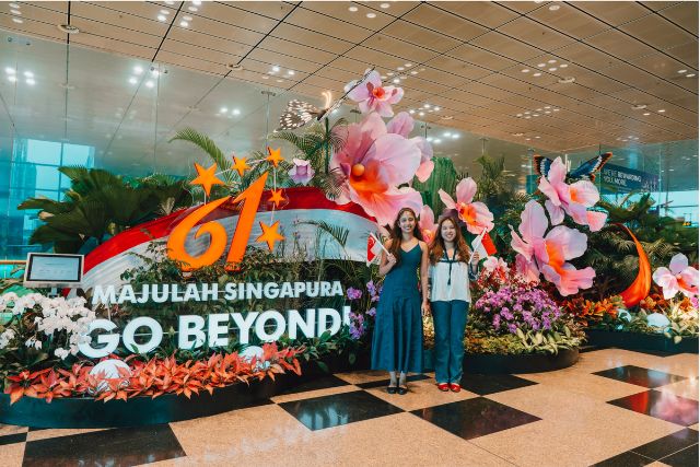 National Day Horticultural Display Changi Airport T3