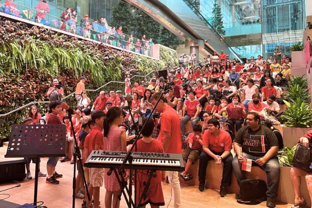 National Day Weekend Celebration at Changi Airport Terminal 3 ST3PS