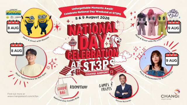National Day Weekend Special Event at Changi Airport T3 ST3PS