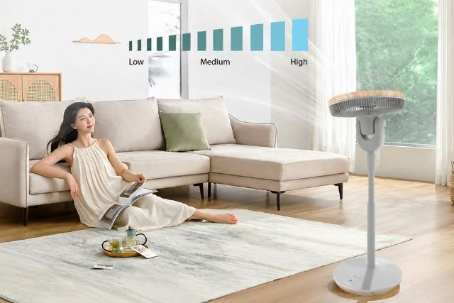 The Mistral Greenleaf III Stand Fan