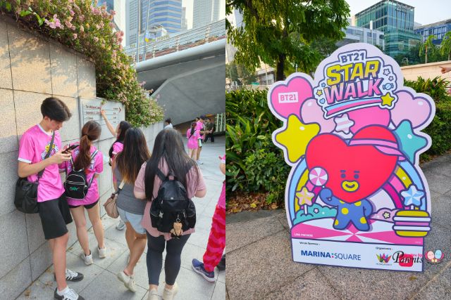 BT21-themed checkpoint