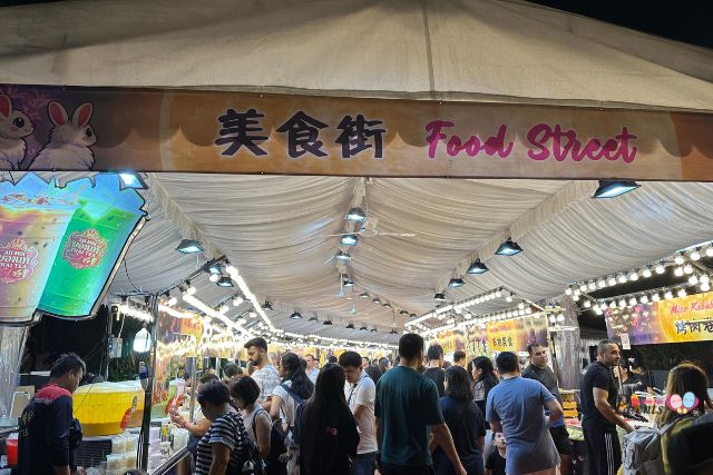 Gardens by the Bay Mid-Autumn Street food marketplace