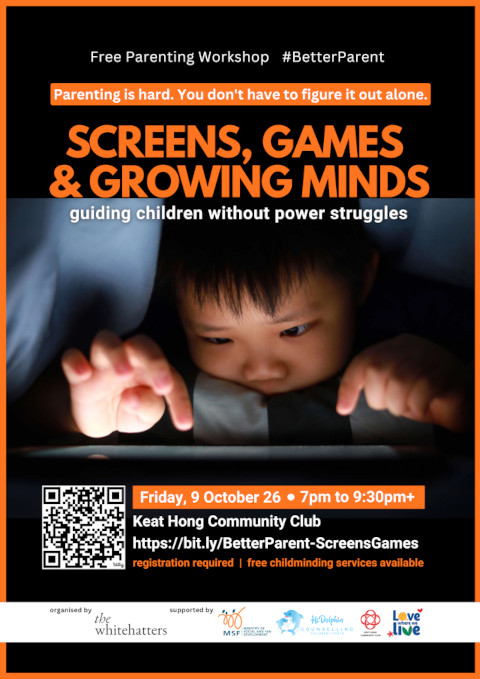 Screens, Games & Growing Minds parenting workshop