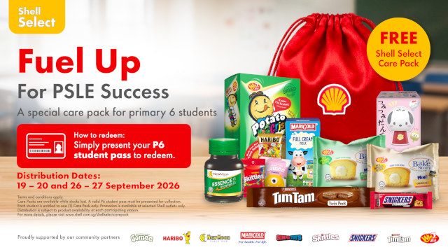 10,000 free Shell Select Care Packs for Primary 6 students ahead of PSLE 10,000 free Shell Select Care Packs for Primary 6 students ahead of PSLE