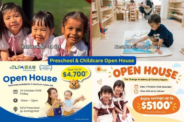 Preschool and Childcare Open House Dates in Singapore 2026 Preschool and Childcare Open House Dates in Singapore 2026